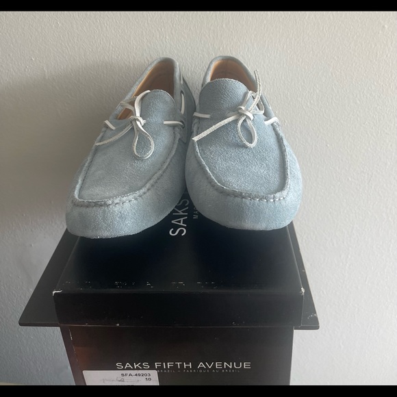 Saks fifth avenue moccasin shoes for men size 10 brand new - Picture 7 of 11